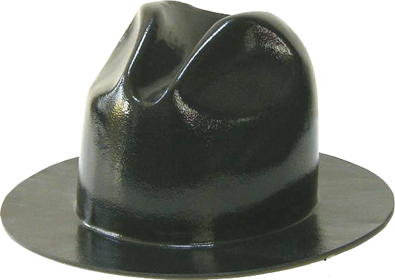Fedora Hat Block Set F43 - Optional presser - Wooden Hat Block Set